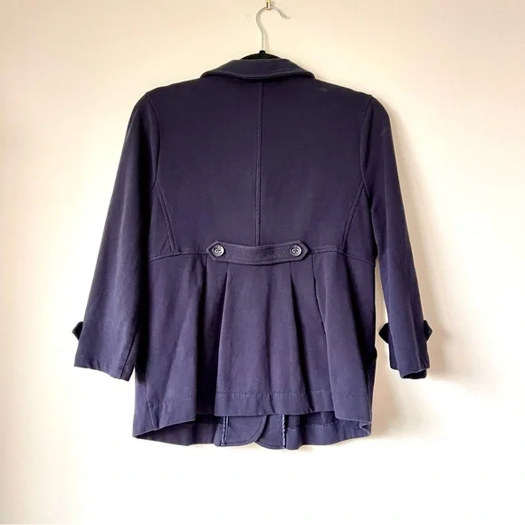 ANTHROPOLOGIE MOTTO Cotton Peplum Cardigan Blazer—SZ. Medium - Picture 11 of 11